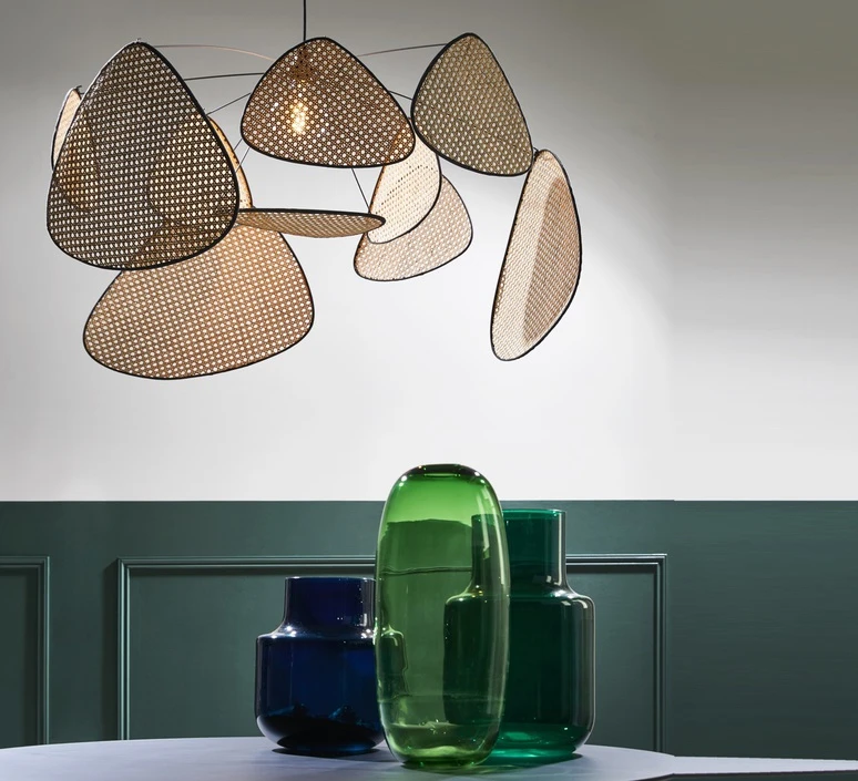 Market Set Suspension En Cannage D110xh45cm Naturel - Screen – Image 3