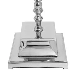 Côté Table Pied De Lampadaire Attaleia Gris Et Argent En Aluminium -Sema Design Boutique 32952 DET02 WEB