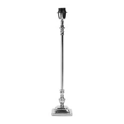 Côté Table Pied De Lampe Attaleia Gris Et Argent En Aluminium