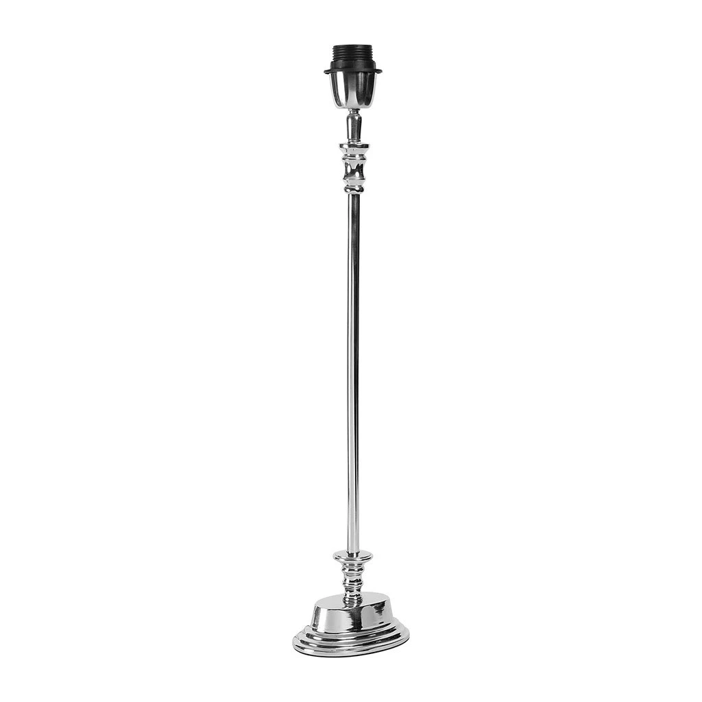 Côté Table Pied De Lampe Olibia Gris Argenté En Aluminium (grand Modèle) 4 Côté Table Pied De Lampe Olibia Gris Argenté En Aluminium (grand Modèle) – Image 2