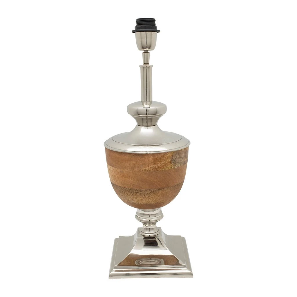 Côté Table Pied Lampe Chaveny Naturel Et Argenté H42cm En Aluminium Et Manguier 3 Côté Table Pied Lampe Chaveny Naturel Et Argenté H42cm En Aluminium Et Manguier