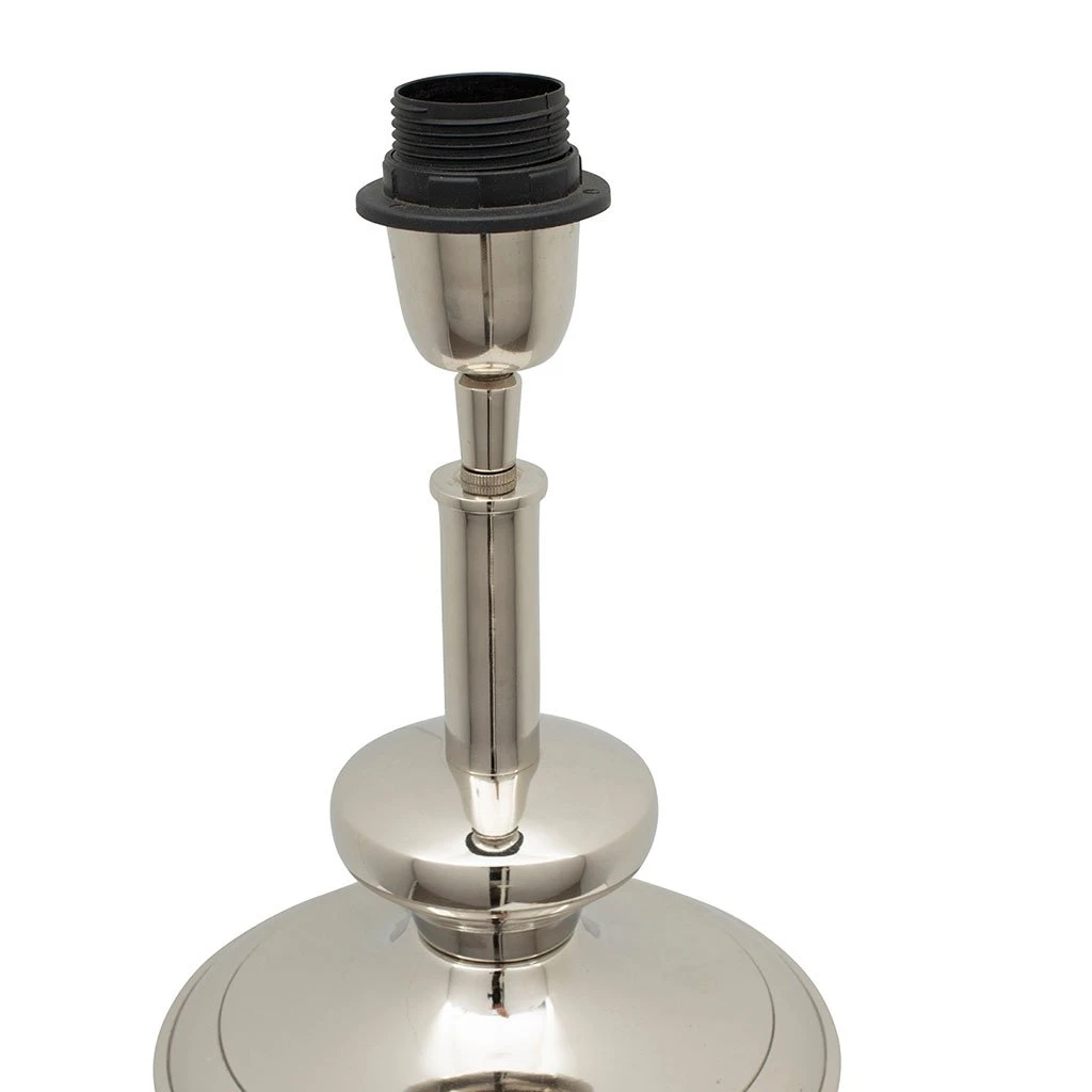 Côté Table Pied Lampe Chaveny Naturel Et Argenté H42cm En Aluminium Et Manguier 6 Côté Table Pied Lampe Chaveny Naturel Et Argenté H42cm En Aluminium Et Manguier – Image 4