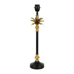 Côté Table Pied De Lampe En Fer H52cm Noir Et Bronze - Labech