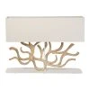Côté Table Lampe En Bois De Vigne Et Lin Blanc H59cm - Coral 1 Côté Table Lampe En Bois De Vigne Et Lin Blanc H59cm - Coral -Sema Design Boutique 37640 DEB WEB