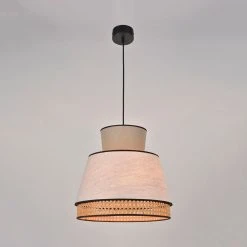 Market Set Suspension En Lin Lavé Et Cannage H37.5cm Nude - Singapour -Sema Design Boutique 48531 623123 frn02 web