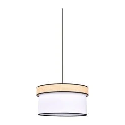 Corep Suspension En Raphia Et Coton D38cm Blanc - Cylindre