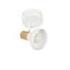 Corep Spot 1 Lumière En Métal Effet Bois Blanc - Alvar -Sema Design Boutique 606636 FRN01 WEB