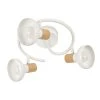 Corep Plafonnier 3 Lumières En Metal Effet Bois D27cm Blanc - Alvar -Sema Design Boutique 606642 FRN01 WEB