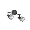 Corep Spot 2 Lumières En Metal Filaire Noir - Jaro -Sema Design Boutique 606649 FRN01 WEB