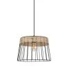 Corep Suspension En Métal Et Rotin D35cm Noir - Tambour -Sema Design Boutique 606707 FRN01 WEB