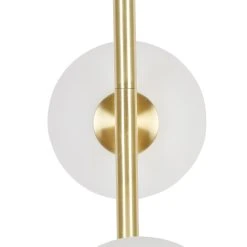Opjet Lampe 2 Globes En Verre Opaline Doré - Edmond -Sema Design Boutique 612735 DET04 WEB