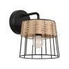 Corep Applique En Métal Et Rotin H20cm Noir - Indah 2 Corep Applique En Métal Et Rotin H20cm Noir - Indah -Sema Design Boutique 613465 FRN01 WEB