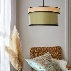 Corep Suspension En Coton Et Raphia D38cm Kaki - Bimat Amman -Sema Design Boutique 613475 FRN03 WEB