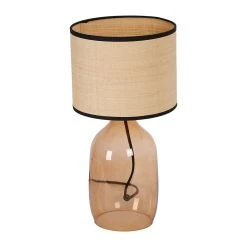 Opjet Lampe En Verre Et Raphia H40.5cm Ambre - Familiale 13 Opjet Lampe En Verre Et Raphia H40.5cm Ambre - Familiale -Sema Design Boutique 616079 DET04 WEB