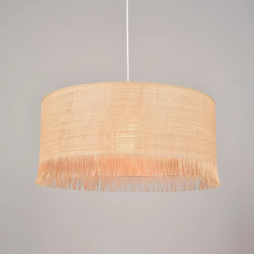 Corep Suspension Cylindre Raphia D38cm Naturel - Ibiza 5 Corep Suspension Cylindre Raphia D38cm Naturel - Ibiza – Image 3