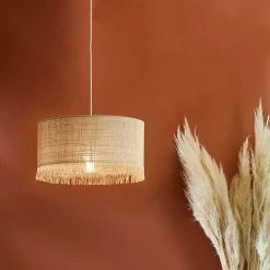 Corep Suspension Cylindre Raphia D38cm Naturel - Ibiza 12 Corep Suspension Cylindre Raphia D38cm Naturel - Ibiza -Sema Design Boutique 620161 FRN04 WEB