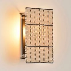 Corep Applique En Rotin Tresse H20.5cm Naturel - Tijuana -Sema Design Boutique 620166 FRN03 WEB