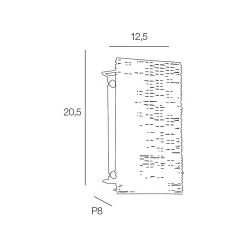 Corep Applique En Rotin Tresse H20.5cm Naturel - Tijuana -Sema Design Boutique 620166 FRN04 WEB