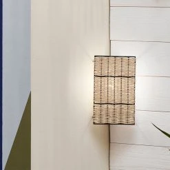 Corep Applique En Rotin Tresse H20.5cm Naturel - Tijuana -Sema Design Boutique 620166 FRN05 WEB