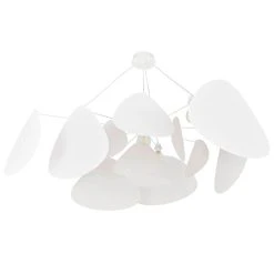 Market Set Suspension En Métal Et Papier D150cm Blanc - Screen Murano