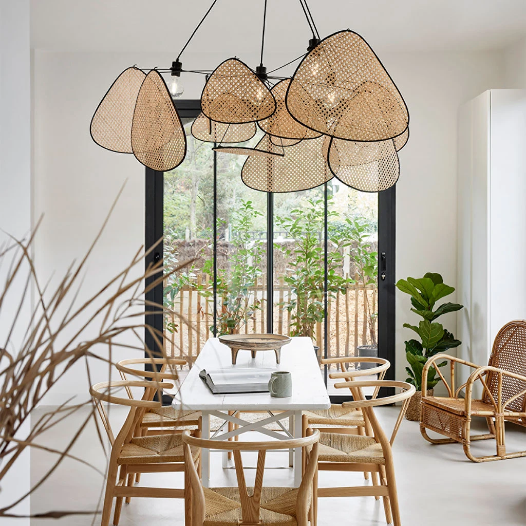 Market Set Suspension Screen Cannage Naturel (d150xh90cm) 6 Market Set Suspension Screen Cannage Naturel (d150xh90cm) – Image 4