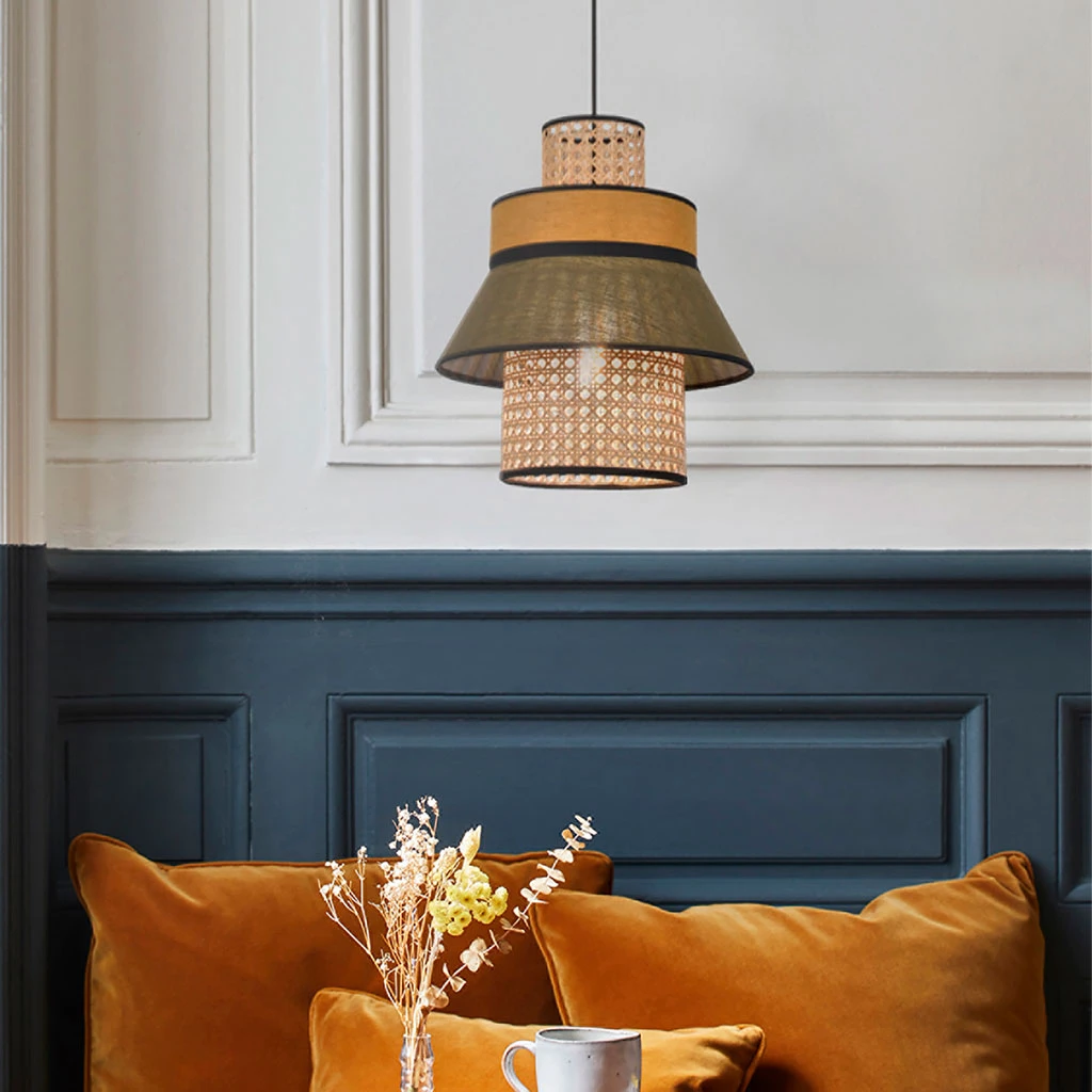 Market Set Suspension Singapour Kaki Et Curry H32cm 7 Market Set Suspension Singapour Kaki Et Curry H32cm – Image 5