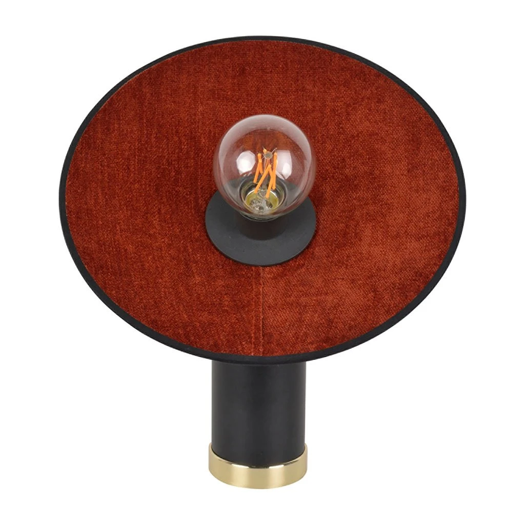 Market Set Lampe En Métal Et Velour H37cm Cognac - Gatsby 9 Market Set Lampe En Métal Et Velour H37cm Cognac - Gatsby – Image 7