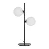 Opjet Lampe En Métal 2 Globes En Verre H53cm Noir - Edmond
