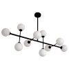 Opjet Suspension Edmond 10 Globes En Verre Opaline Noir -Sema Design Boutique 622000 FRN01 WEB
