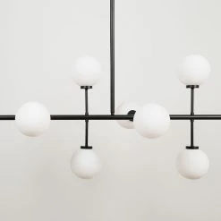 Opjet Suspension Edmond 10 Globes En Verre Opaline Noir -Sema Design Boutique 622000 SITU03 WEB