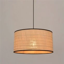 Corep Suspension En Raphia D38cm Naturel - Cylindre -Sema Design Boutique 622493 FRN02 WEB