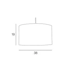 Corep Suspension En Raphia D38cm Naturel - Cylindre -Sema Design Boutique 622493 FRN03 WEB