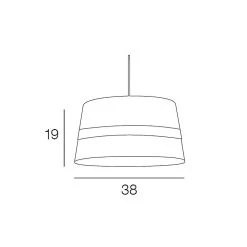 Corep Suspension En Coton Et Velours D38cm Marine - Velvet -Sema Design Boutique 622498 FRN03 WEB