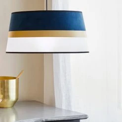 Corep Suspension En Coton Et Velours D38cm Marine - Velvet -Sema Design Boutique 622498 FRN04 WEB