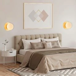 Corep Applique En Metal Doré Et Verre Laiton D18cm Blanc - Manor 12 Corep Applique En Metal Doré Et Verre Laiton D18cm Blanc - Manor -Sema Design Boutique 622503 FRN05 WEB