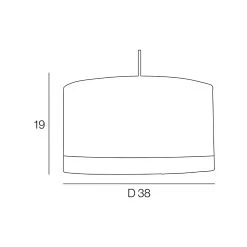 Corep Suspension En Coton D38cm Noir - Raito -Sema Design Boutique 622518 FRN03 WEB