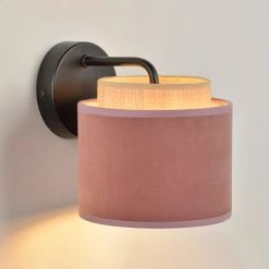 Corep Applique Boheme En Metal Et Velours H17cm Rose -Sema Design Boutique 622525 FRN06 WEB