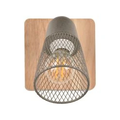 Corep Spot 1 Lumière En Métal H14.5cm Naturel Et Gris - Hillside -Sema Design Boutique 622545 FRN05 WEB