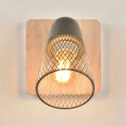 Corep Spot 1 Lumière En Métal H14.5cm Naturel Et Gris - Hillside -Sema Design Boutique 622545 FRN06 WEB