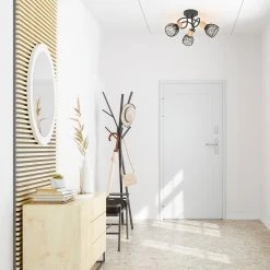 Corep Plafonnier 3 Lumières En Metal H21 Cm Mat Noir - Kento 9 Corep Plafonnier 3 Lumières En Metal H21 Cm Mat Noir - Kento -Sema Design Boutique 622567 FRN04 WEB