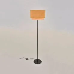 Corep Lampadaire En Metal Et Velours H160cm Moutarde - Boheme 9 Corep Lampadaire En Metal Et Velours H160cm Moutarde - Boheme -Sema Design Boutique 622573 FRN02 WEB