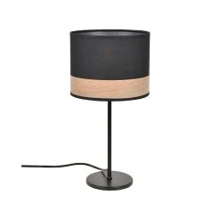 Corep Lampe En Métal Et Coton H36cm Noir - Raito