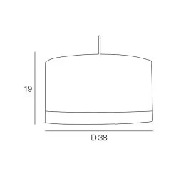 Corep Suspension En Coton D38cm Blanc - Raito 11 Corep Suspension En Coton D38cm Blanc - Raito -Sema Design Boutique 622578 FRN03 WEB