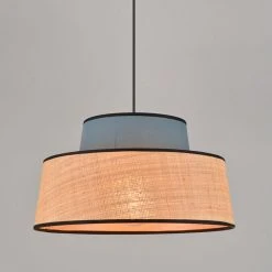 Corep Suspension En Coton Et Raphia D38cm Pétrole - Mallorca -Sema Design Boutique 622591 FRN02 WEB