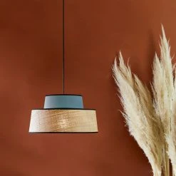 Corep Suspension En Coton Et Raphia D38cm Pétrole - Mallorca -Sema Design Boutique 622591 FRN04 WEB