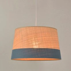 Corep Suspension En Coton Et Raphia D38cm Pétrole - Marina -Sema Design Boutique 622593 FRN02 WEB