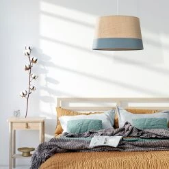 Corep Suspension En Coton Et Raphia D38cm Pétrole - Marina -Sema Design Boutique 622593 FRN04 WEB