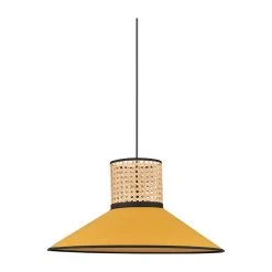 Corep Suspension En Coton Et Cannage D44cm Moutarde - Pennsy
