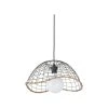 Corep Suspension En Métal Et Bambou D41cm Anthracite - Lanka