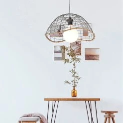 Corep Suspension En Métal Et Bambou D41cm Anthracite - Lanka -Sema Design Boutique 622602 FRN04 WEB